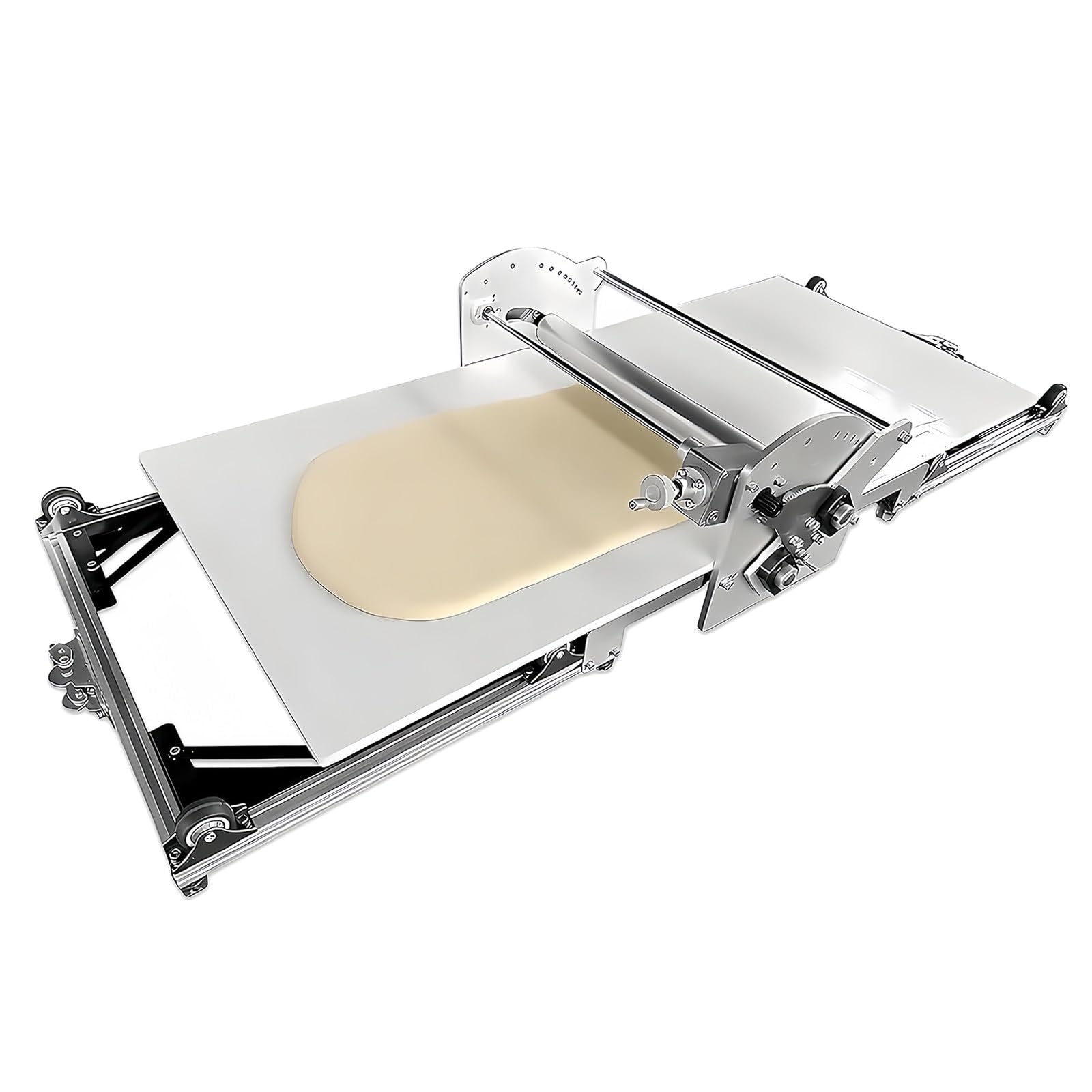 Laminadora eléctrica de acero inoxidable para masa de pizza, pasta y