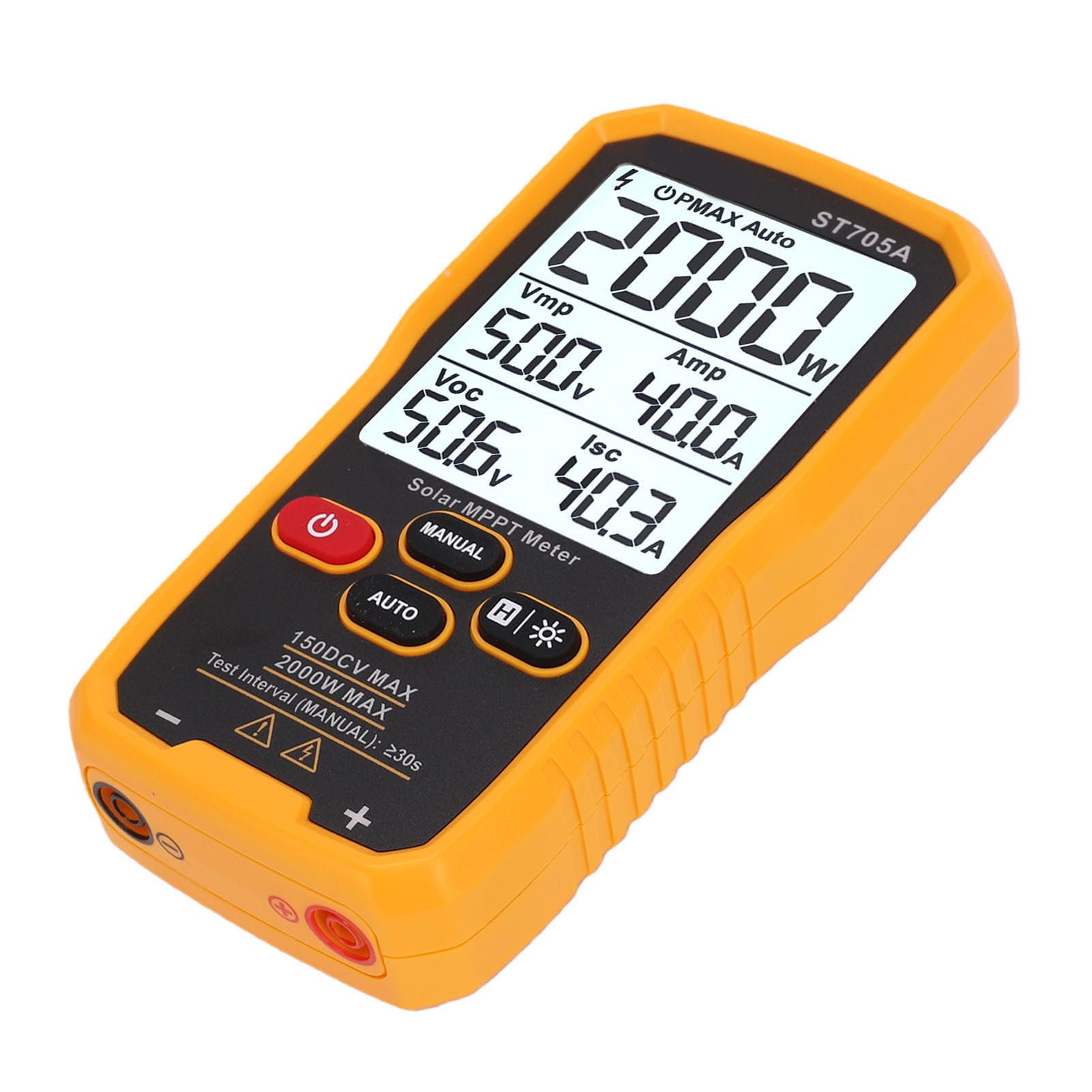 Probador MPPT de Panel Solar, Analizador de Módulo FV de 2000 W