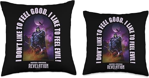 Miniatura 3 de Masters of the Universe Revelation Master of The Universe-I Don't Like to Feel Good - Almohada de 18 x 18 pulgadas, multicolor