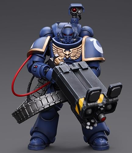 Miniatura 5 de HiPlay JoyToy Warhammer 40K Figura coleccionable Ultramarines Desolation Marine con Castellan Launcher-Superkrak Figura de acción a escala 118