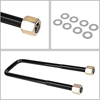 Vista 5 de J2 Engineering Kit de bloque de elevación de nivelación trasera de 2 pulgadas con pernos en U compatible con Tacoma 95-22, J2-LK-TY-R-001-BK