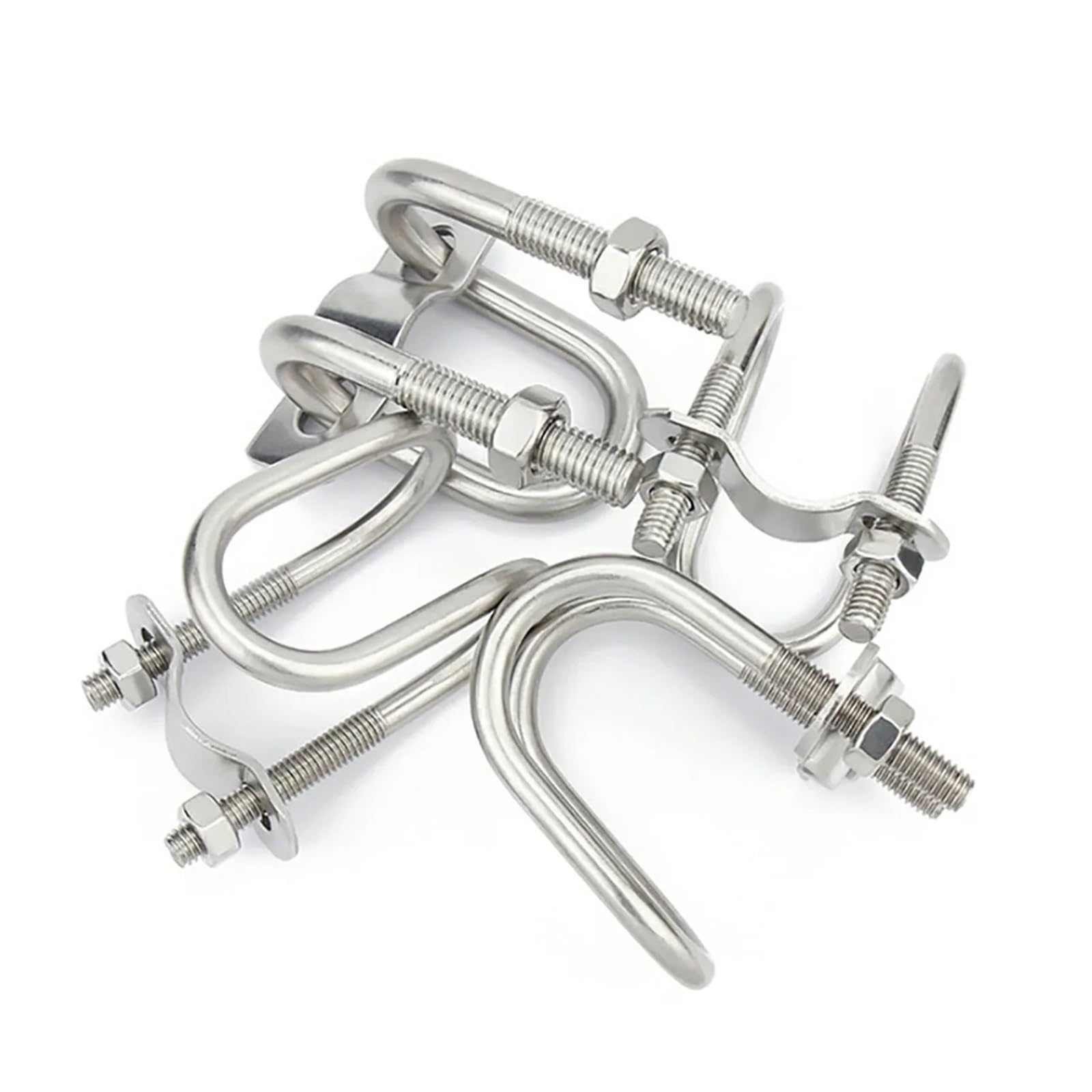 Abrazadera de tubo doble en forma U acero inoxidable 304