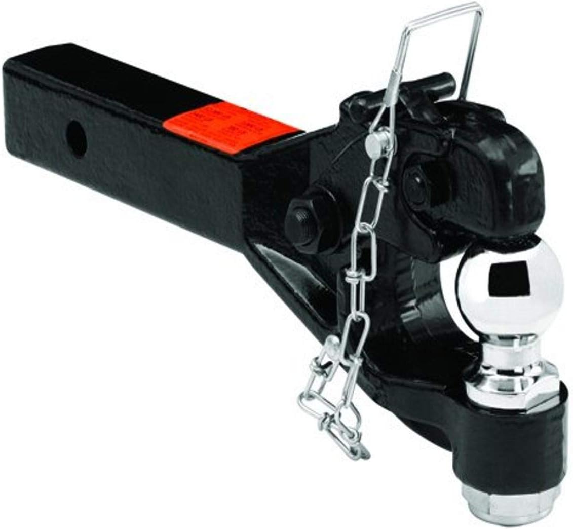 Tow Ready Draw-Tite 63041 Pintle Hook & Ball Combination Ball Mount, Fits 2 Inch Square Receiver, 12,000 lbs. Capacity Hook, 2 Inch Diameter Ball, 7,000 lbs. Capacity Ball