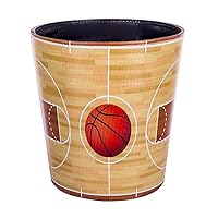 Vista 8 de Cubo de basura de piel sintética de 10 litros/2.64 galones, decorativo, impermeable, papelera para el hogar, oficina, baño, jardinería, 2