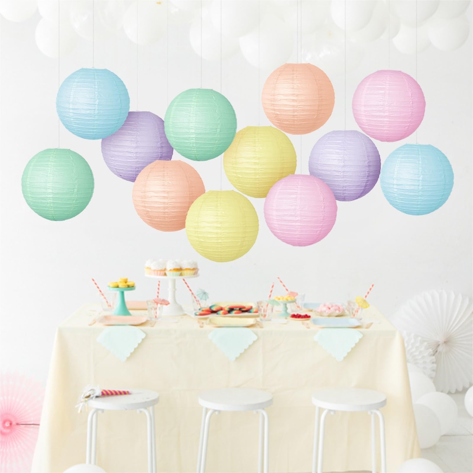 Farolillos De Papel Decorar El Hogar 12 Farolillos Redondos De Papel Colgantes Chinos Y Japoneses For Cumpleaños Bodas Bodas y Festivales