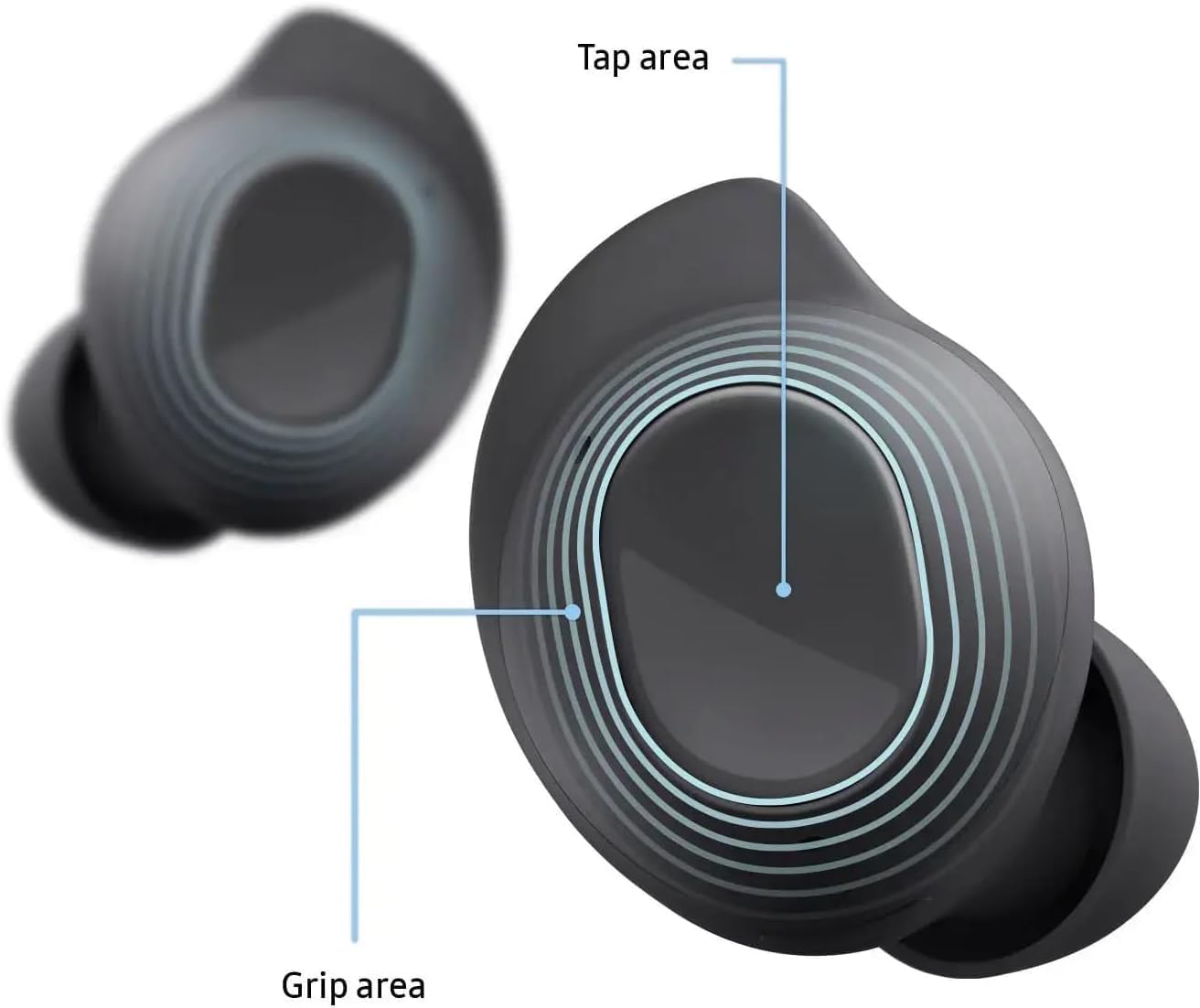 Samsung Galaxy Buds Fan Edition(FE) SM-R400, Active Noise-Cancelling, Wireless Bluetooth v5.2 Earbuds, Android 8.0 and Up - (Graphite) - Image 4