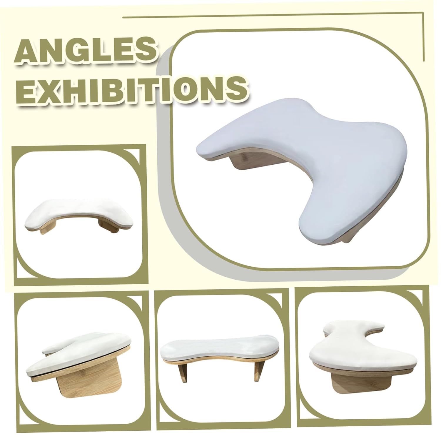 Nail Arm Rest, Luxury U Shaped Arm Rest Nail Tech, Comfortable for Nails Tech, Ergonomic Hand Pillow for Women Art Tools.