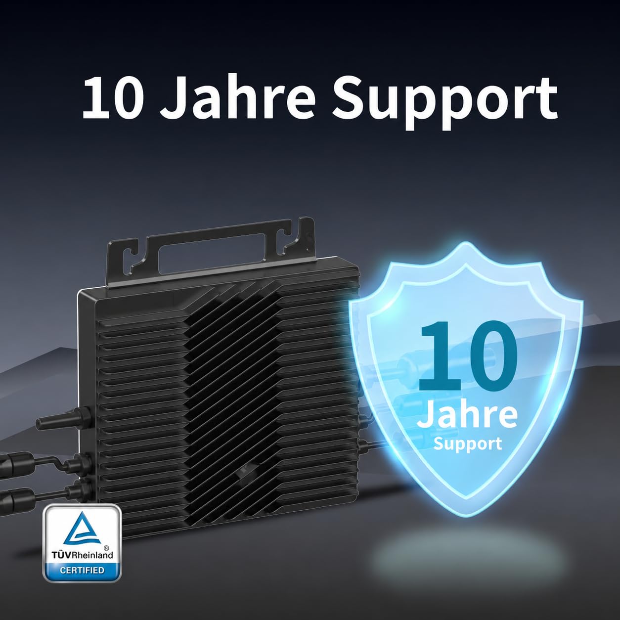 VN2T08 800W Netz-Mikro-Wechselrichter, Dual MPPT 16-60V DC, App-Steuerung über WLAN, VDE PV Zertifiziert, Plug & Play, IP67, ideal für Balkonkraftwerke, 0% MwSt