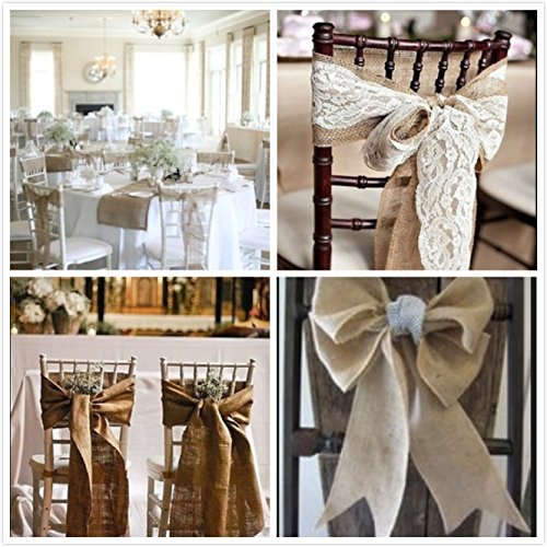 Burlap Jute Ribbon Wide Natural Jute Burlap Fabric Craft Ribbon Roll 10 Yards 10cm - Image 4