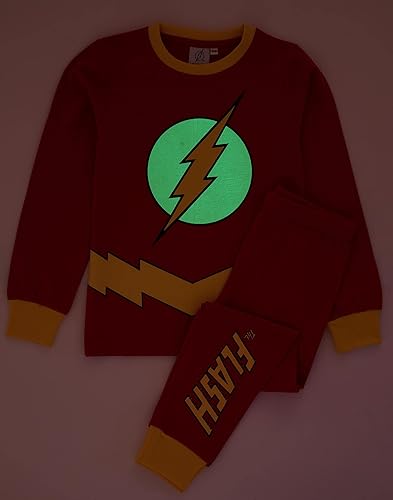 Miniatura 2 de DC Comics The Flash Pyjamas Boys Kids Glow In The Dark Costume Pjs