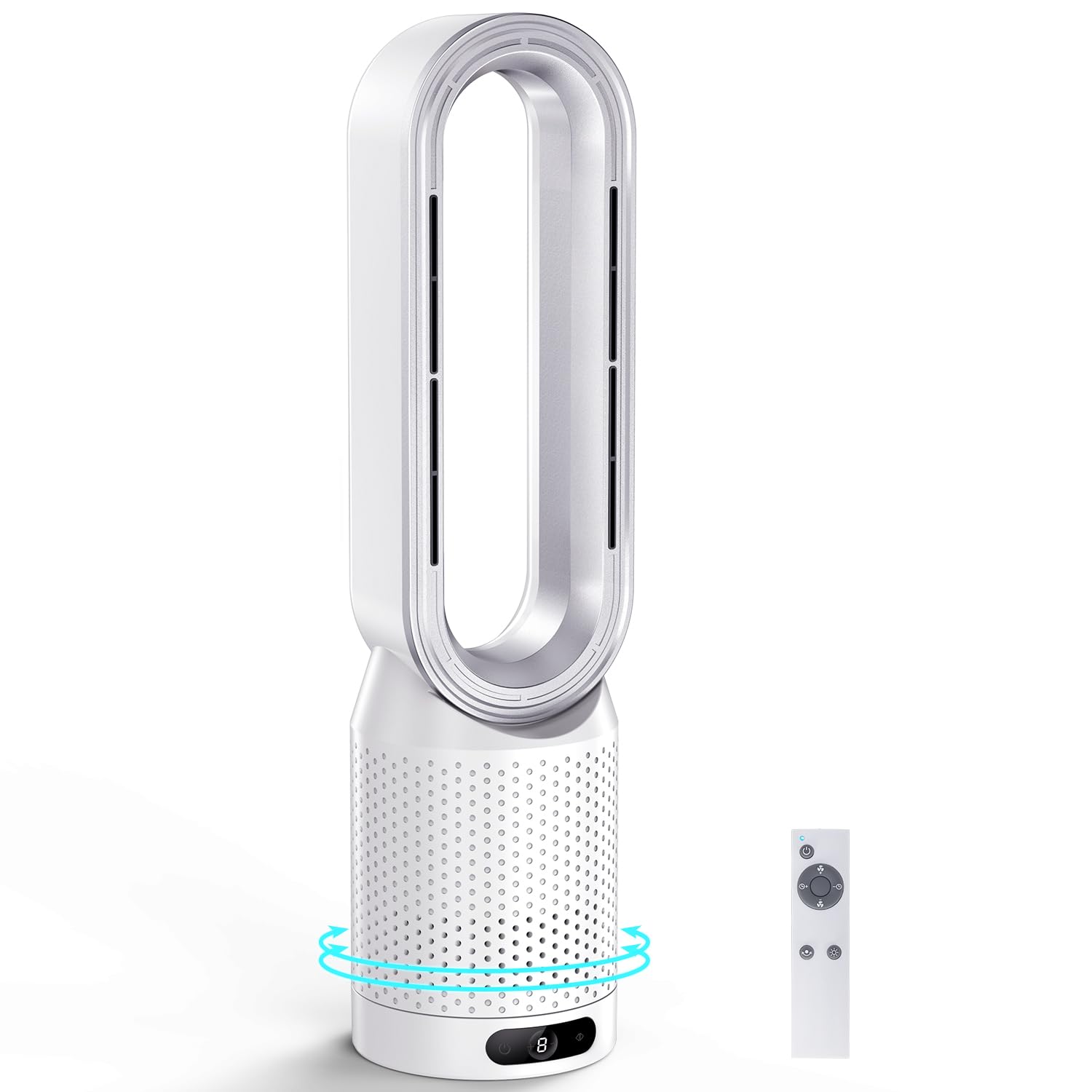 SAMONIC 羽なしタワーファン 冷暖兼用　扇風機　温風機　サーキュレーター Amazon | 【2025新登場・冷暖兼用羽なし扇風機】SAMONIC タワー