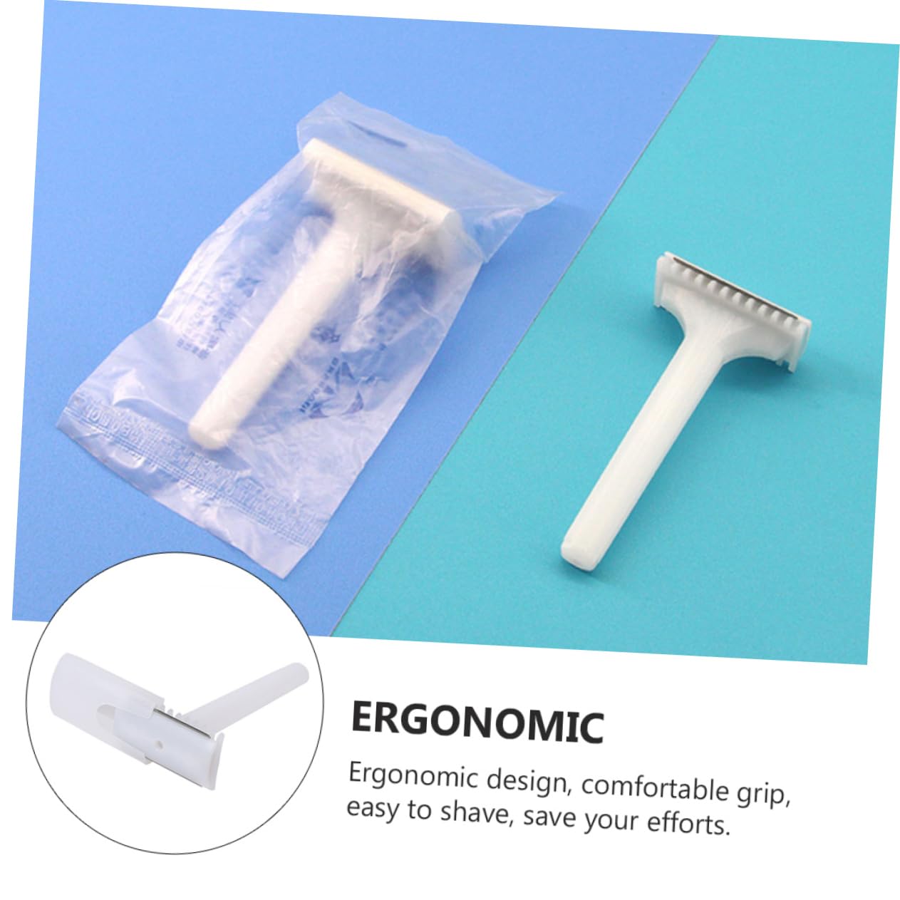 LIFKOME 50 Stück Einweg Rasierer für Damen Hygienische Rasierklingen für Körperhaare für Reisen Ergonomisches Design Leicht und Langlebig Hautirritationen