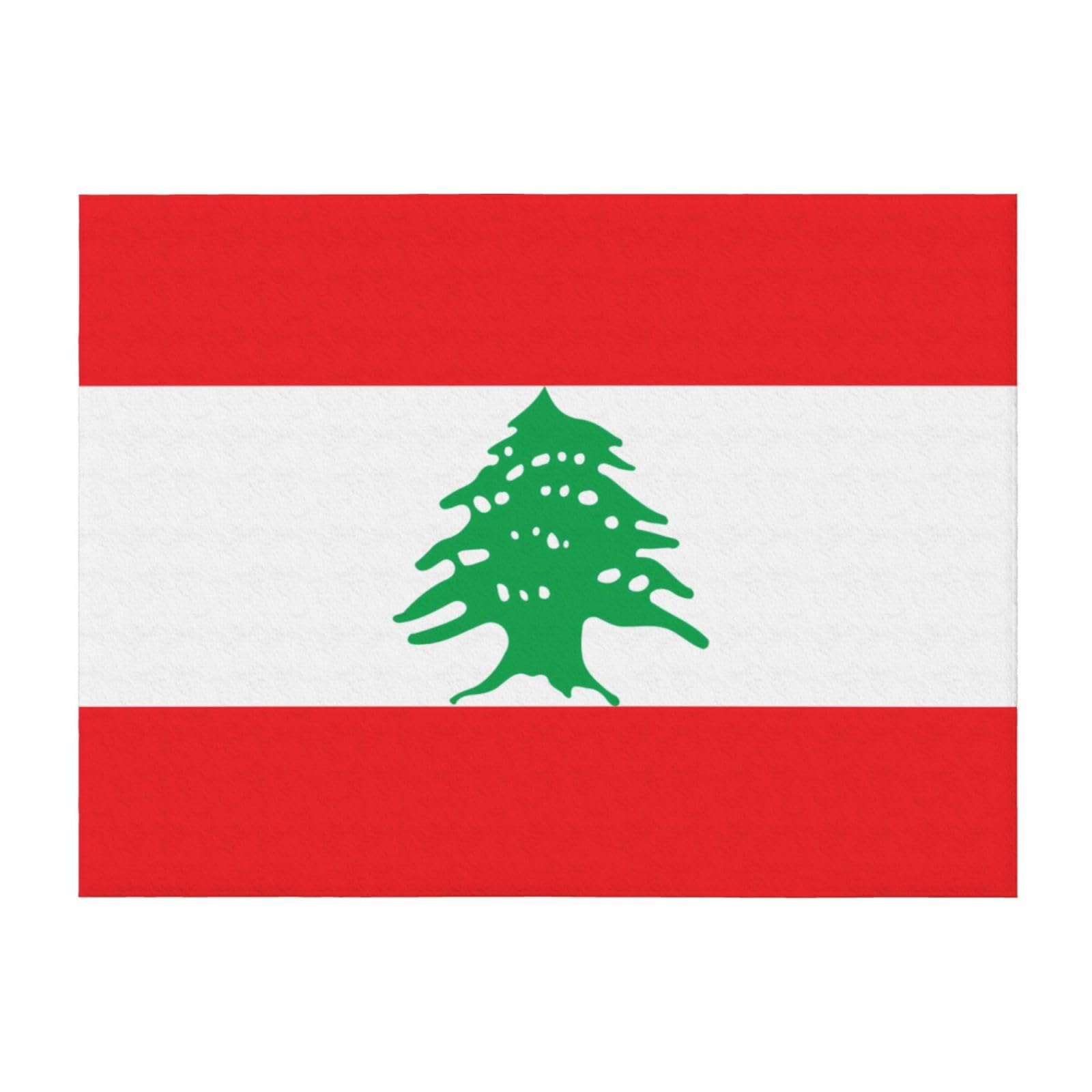 Flag of Lebanon Cozy Flannel Blanket â€“ Soft and Warm, Luxurious Texture, Versatile Use â€“ Extra Large Size
