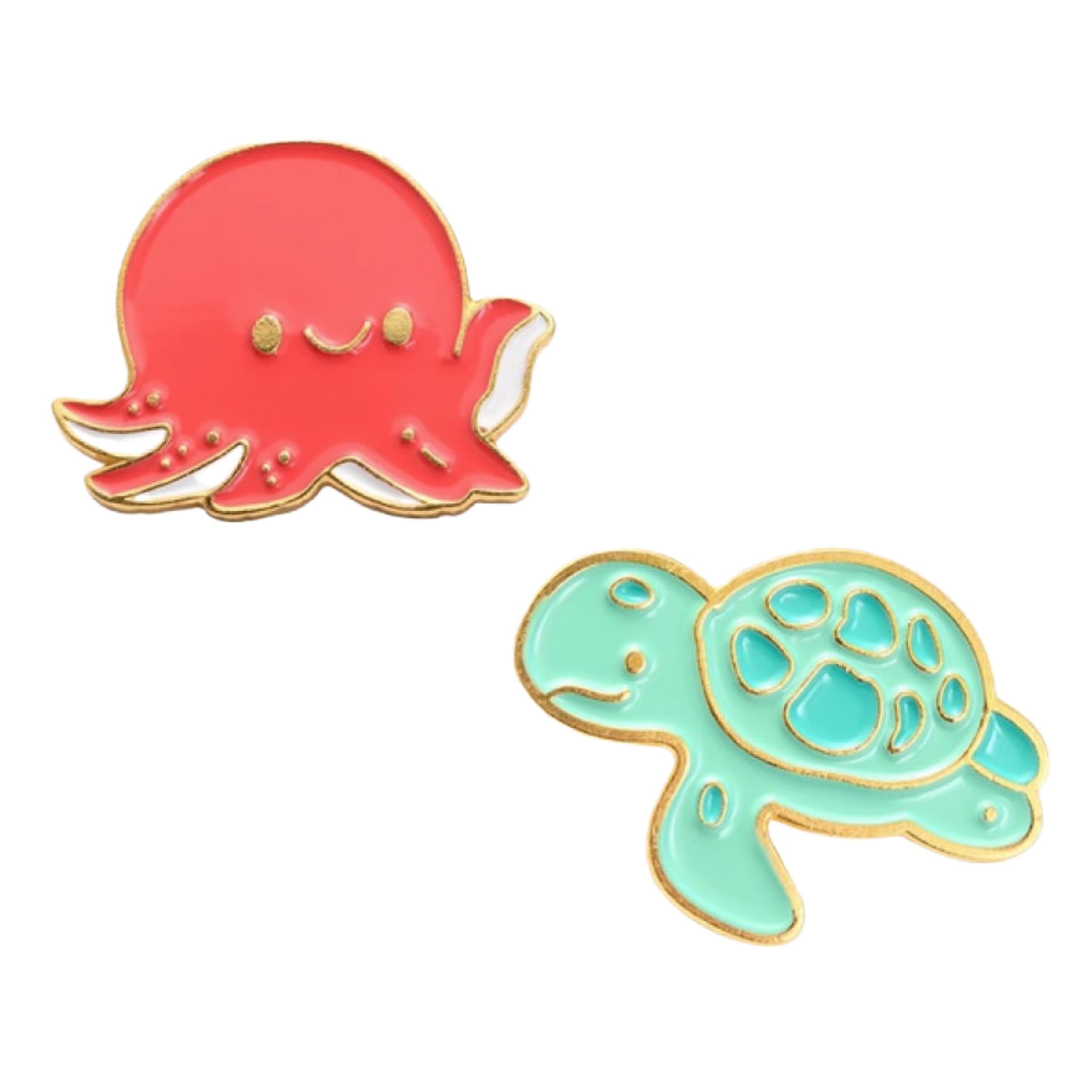 FURE Ocean Friends - Octopus and Tortoise Enamel Pins Multicolour for Men & Women (B0CHFNNT2Y) Amazon Price History, Amazon Price Tracker