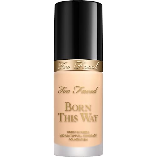 Too Faced Born This Way Natural Finish Longwear Liquid Foundation | Medium-To-Full Coverage | Hydrating + Oil Free