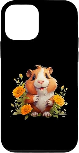 iPhone 12 mini Guinea Pig with Flowers for a Guinea pig Lover Case