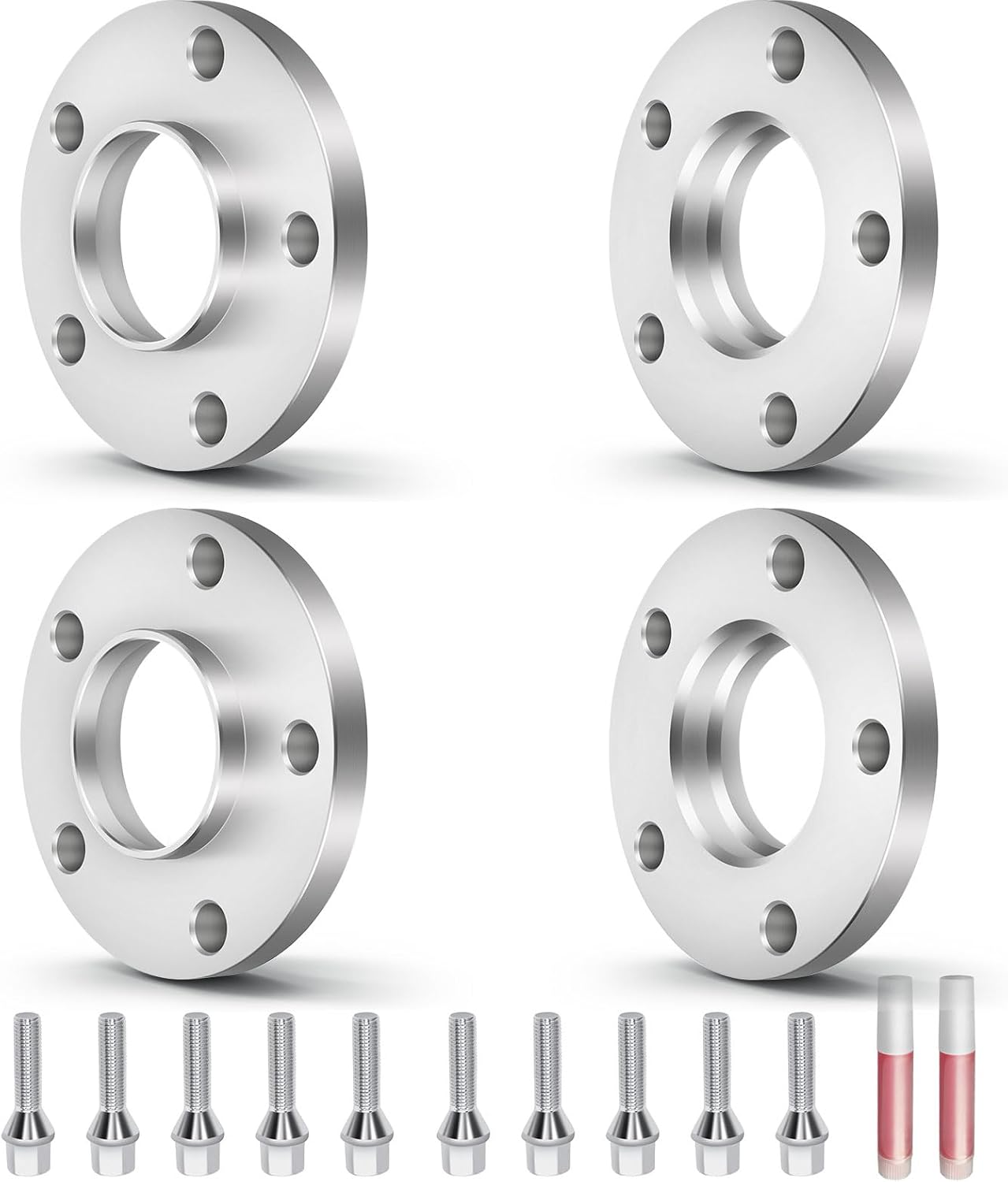OCPTY 4PCS 5x120 to 5x120 Wheel Spacers 15mm Wheel Adapters 12x1.5 Studs 72.56mm Center fit for 2011 for BMW for 1 Series M / 2008-2013 for BMW for 128i / 2008-2013 for BMW for 135i