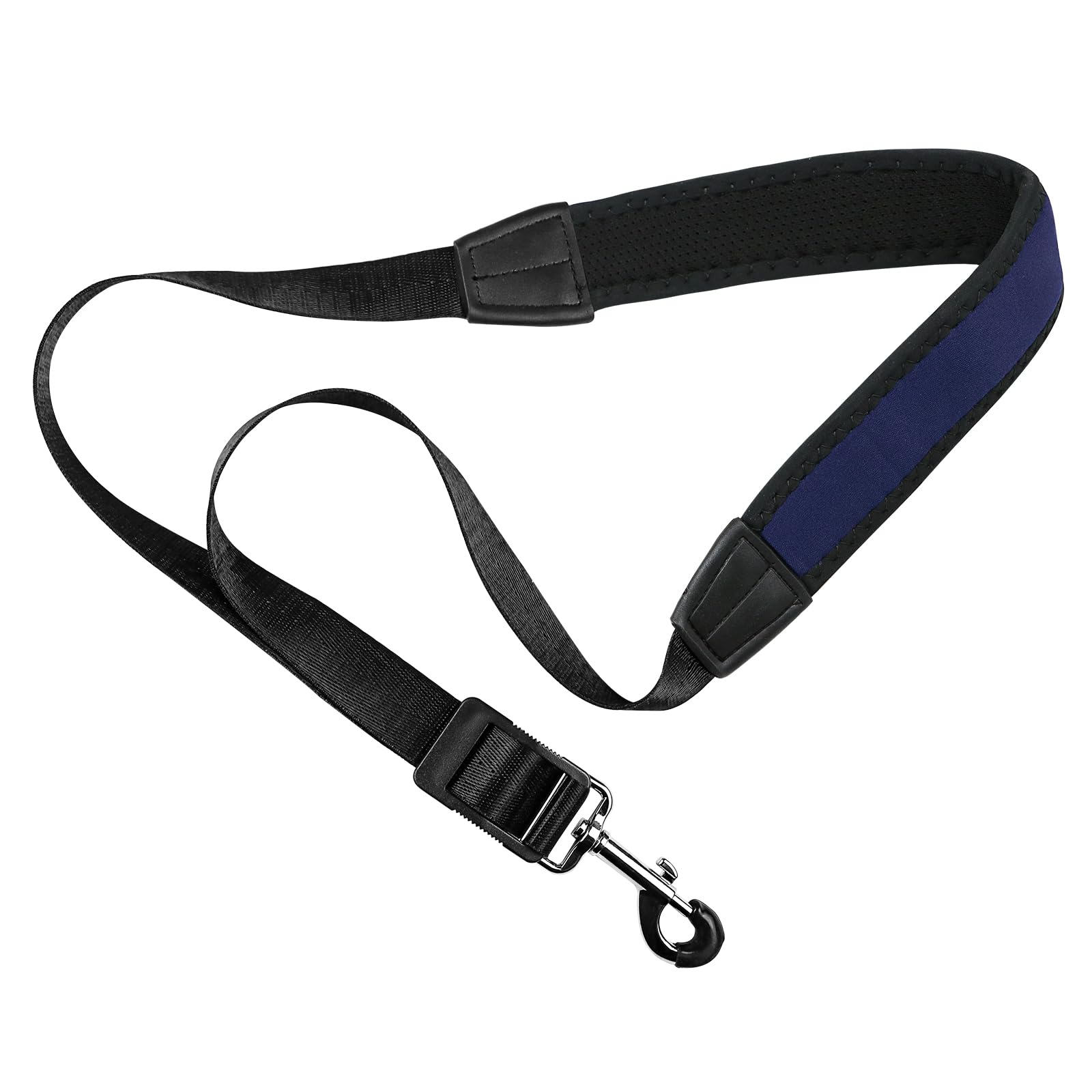 KUWAN Saxophone Neck Strap Soft Sax Leather strap Padded for Alto Sax Tenor Clarinet Baritone Soprano Horn Music Instrument (1, BLUE3)