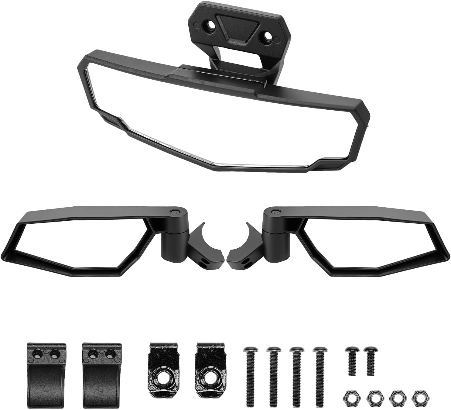 KEMIMOTO Side Mirrors and Rear Center Mirror Compatible with Polaris RZR XP 1000/XP 4 1000 2024 2025 2026- UTV Accessories 2883762
