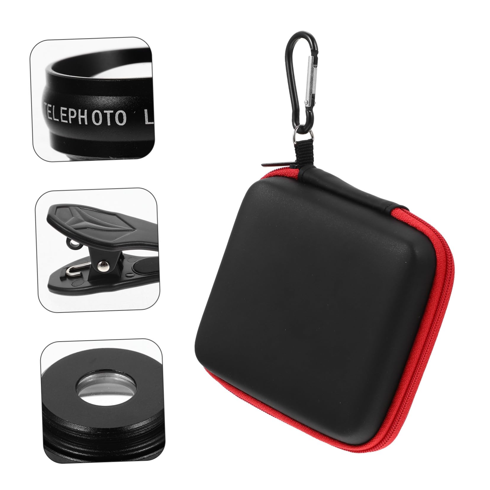 Obiettivi per Fotocamera Telefonica Clip Obiettivo Macro per Telefono e Grandangolare Realizzato in Lega di Alluminio e Vetro Antigrasso per Scatti Nitidi