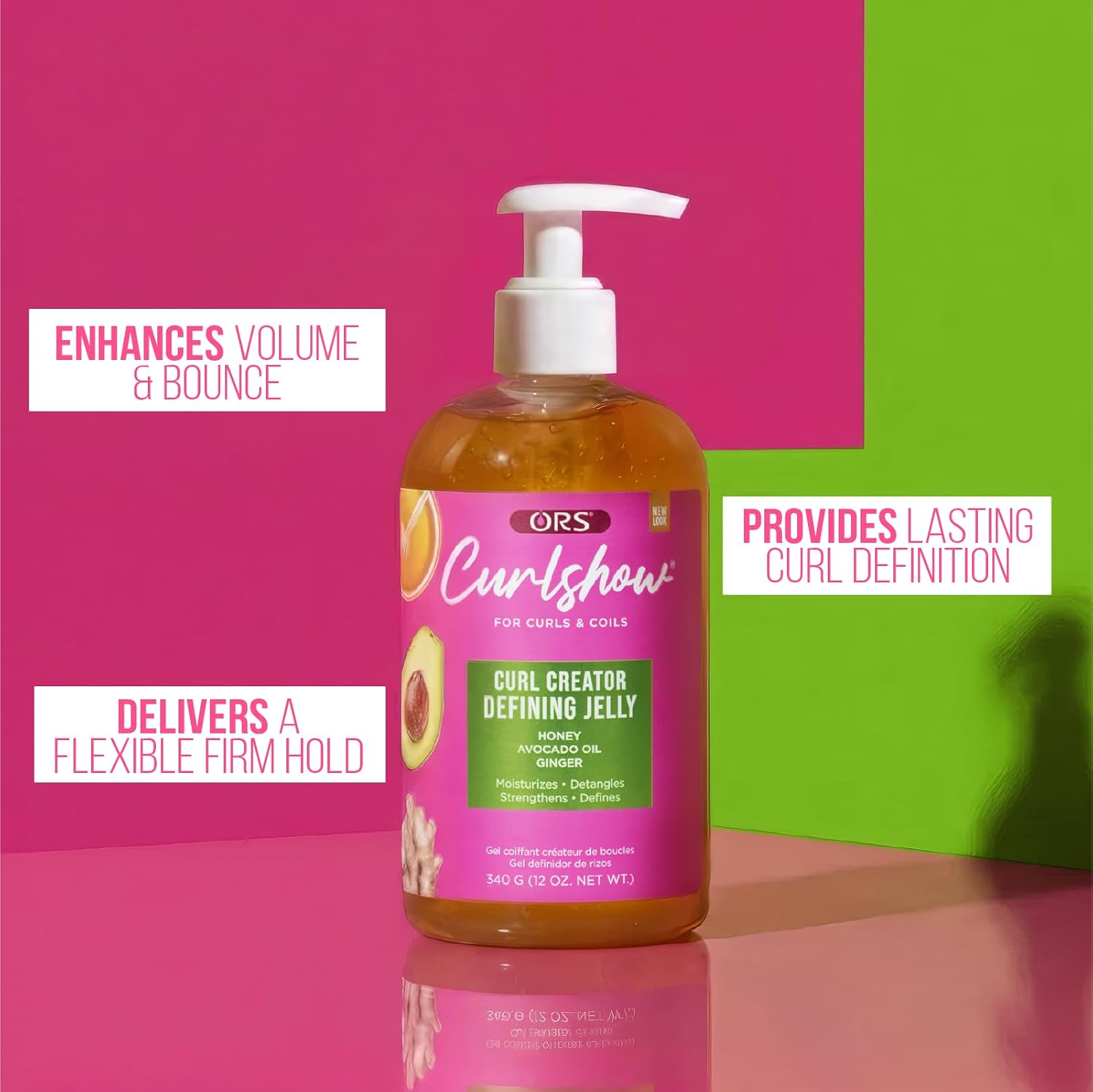 ORS Curlshow Curl Creator Defining Jelly, Delivers Lasting Definition & a Firm Hold 12 Ounces