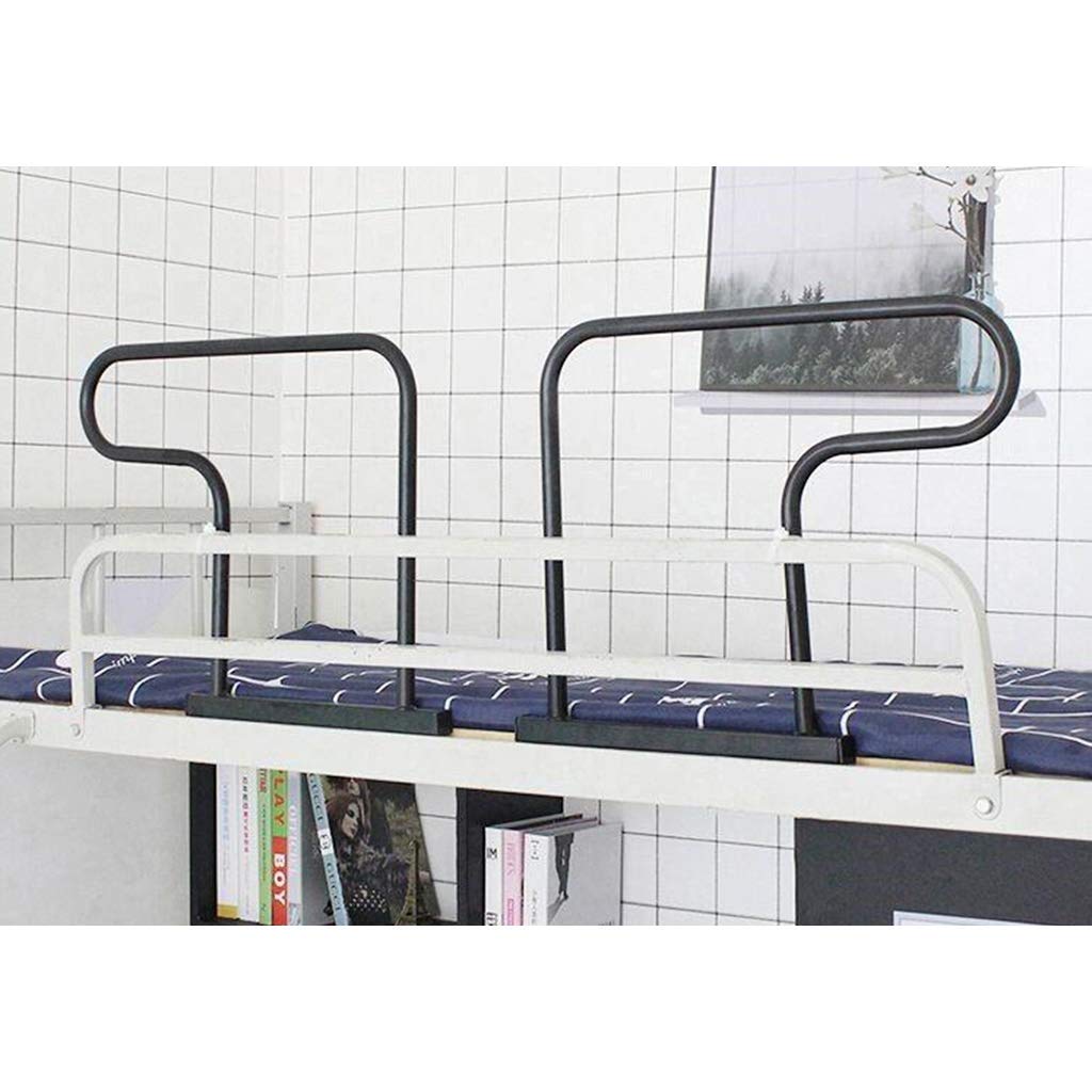 Barrière de lit en fer noir 52cm sécurité maximale pour lits superposés