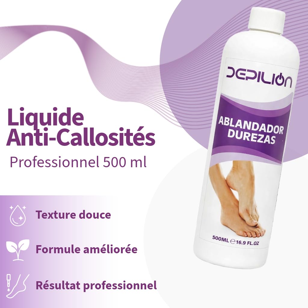 Liquide Anti-Callosités 500 ml - Anti Callosités Pieds Remover