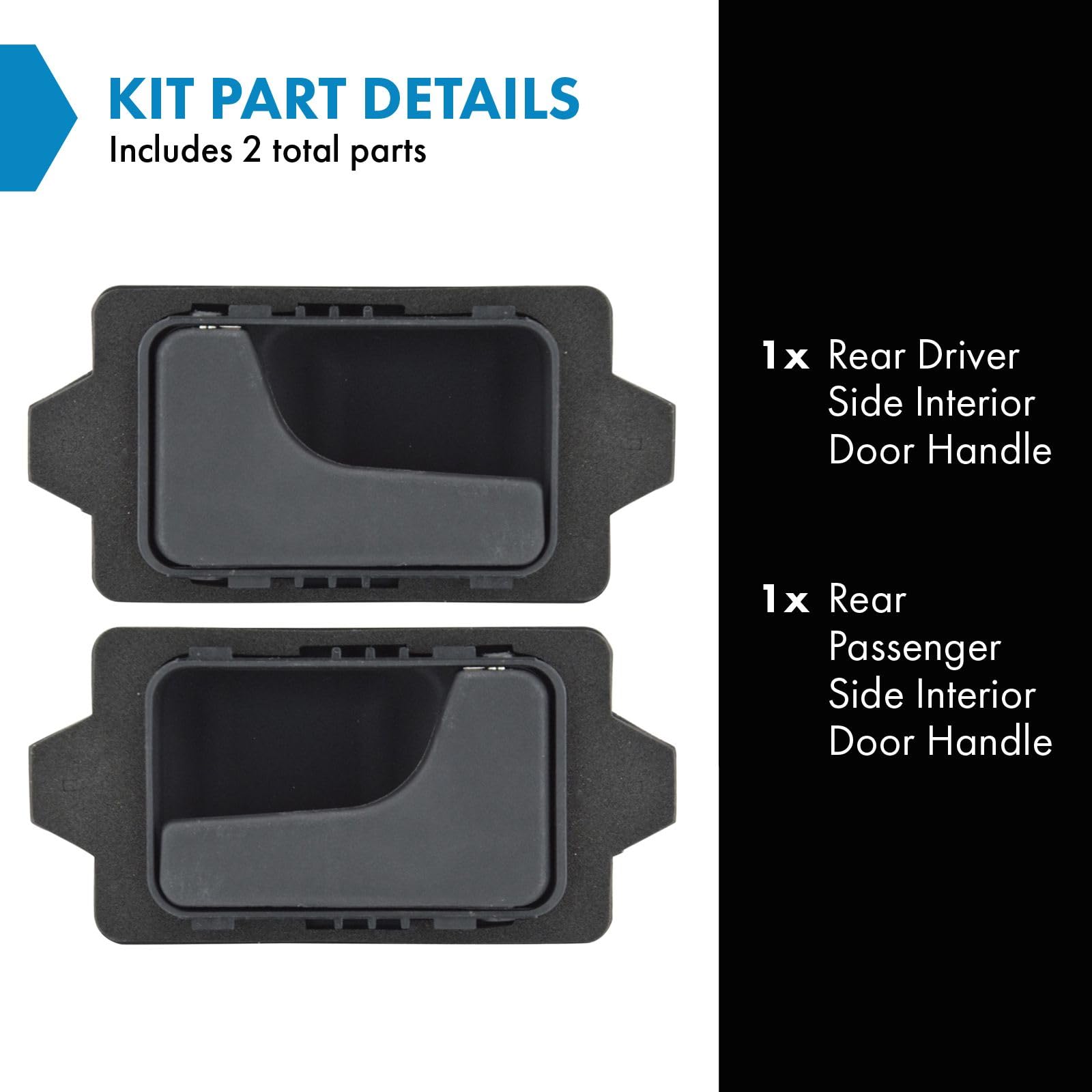Amazon.com: TRQ Inside Interior Door Handle Pair Left & Right for