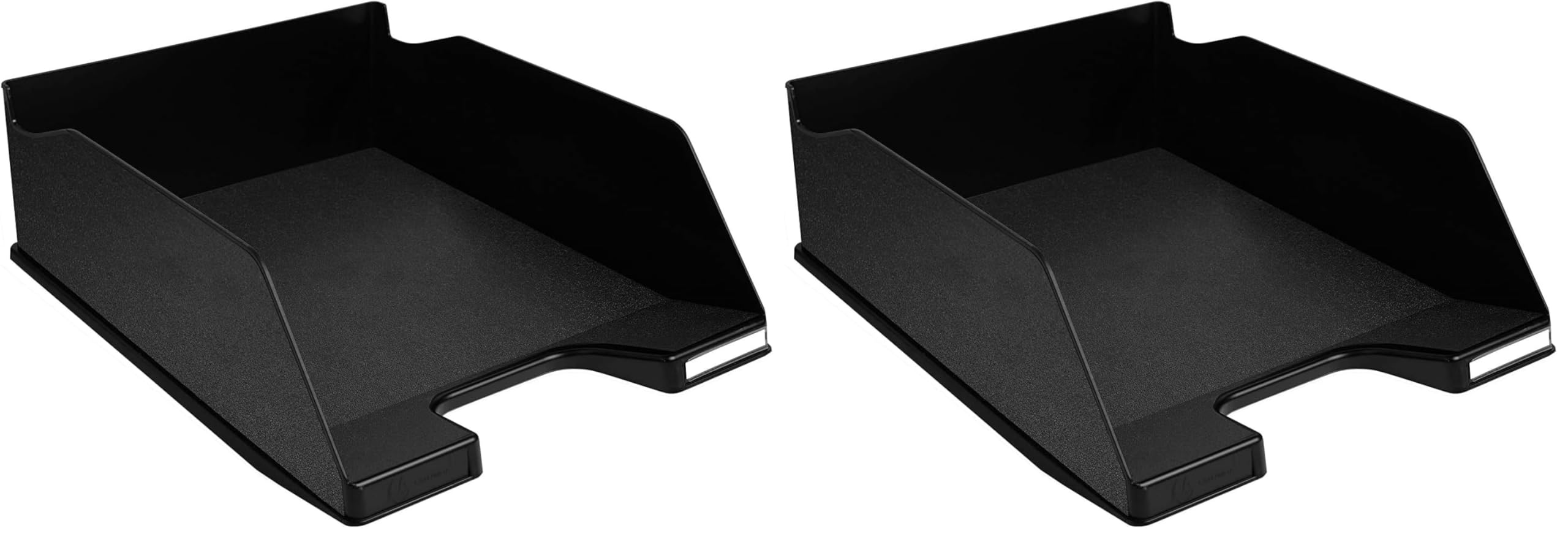 Corbeille à courrier grand format Exacompta Combo Maxi bac rangement bureau noir