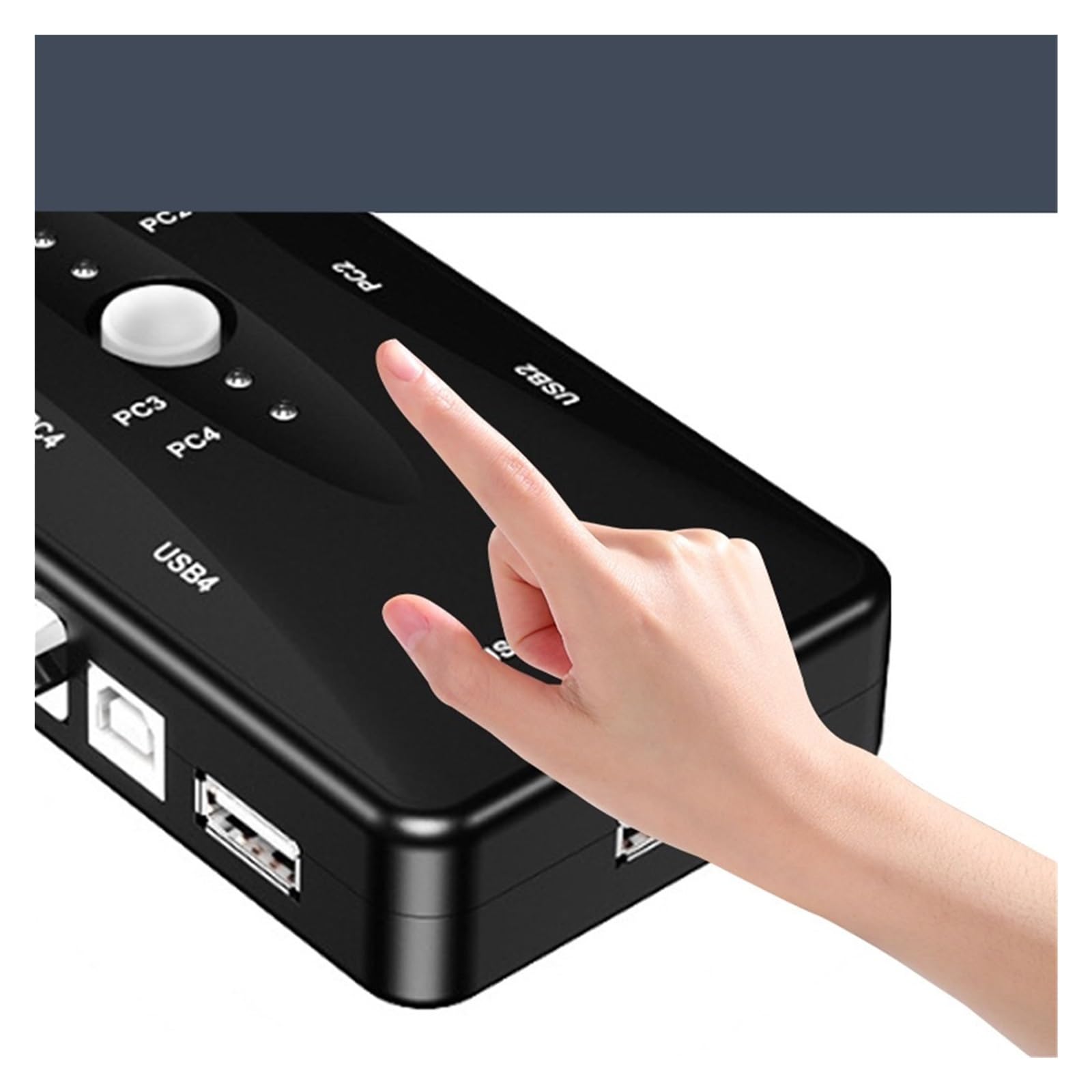 Stazione di Ricarica USB, Splitter Switch KVM USB VGA SVGA da 10 Pezzi 2/4 Porte