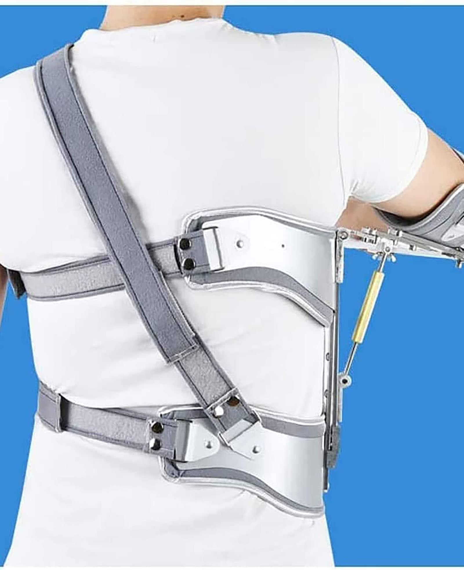 Soporte de abducción de Hombro, Soporte de fijación de abducción de Hombro Ajustable Inmovilizador de órtesis de Hombro Fractura de húmero Soporte de articulación de Hombro Cabestrillo de b