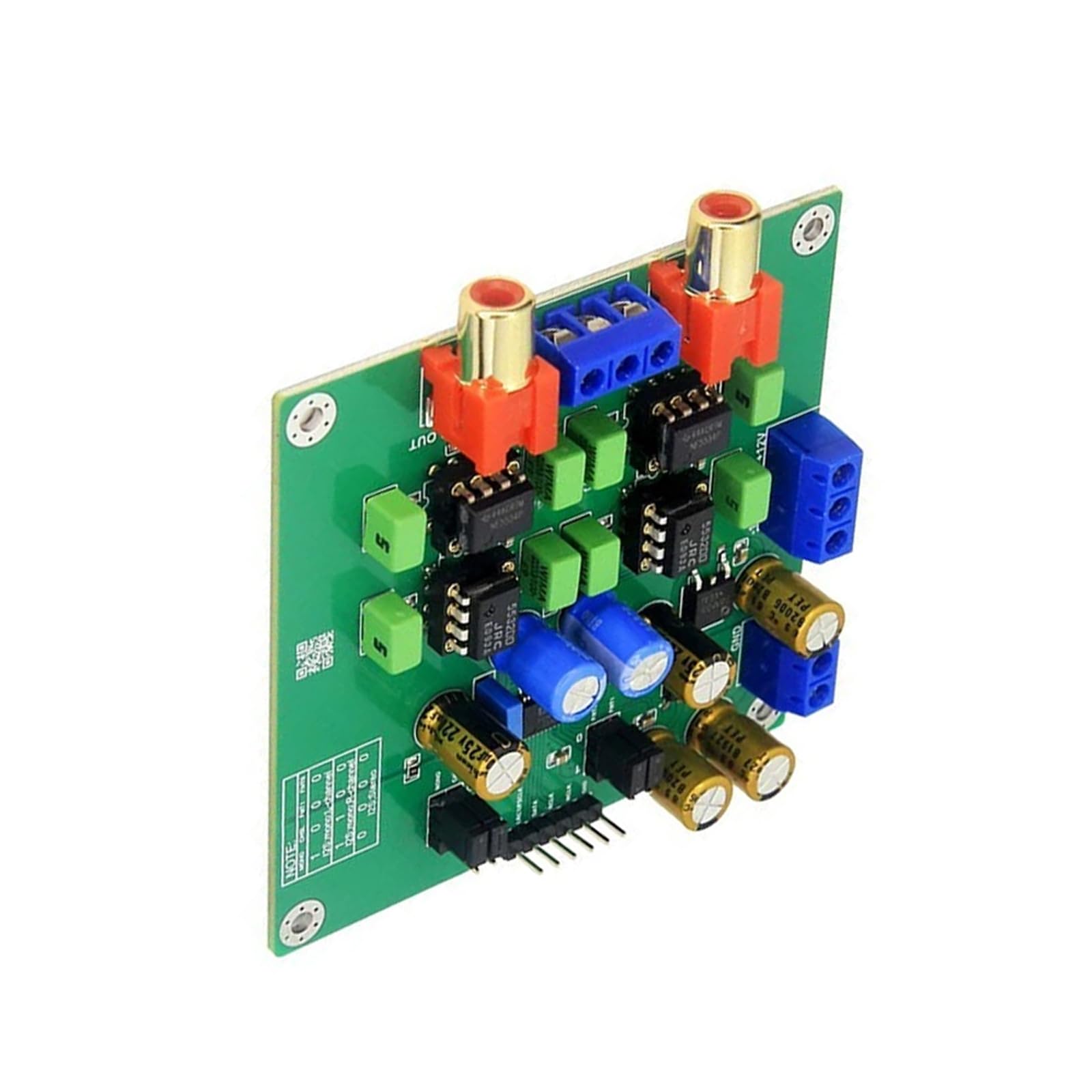 Stereo Audiomodulplatine, I2S Fünfdrahtverbindung, PCM 24 Bit 192 kHz, 102 SNR, 0, 0008% THD+N, +5 V und ±12 V Stromanforderungen für die Installation, Ausgang, separates Netzteil, Reparatur der