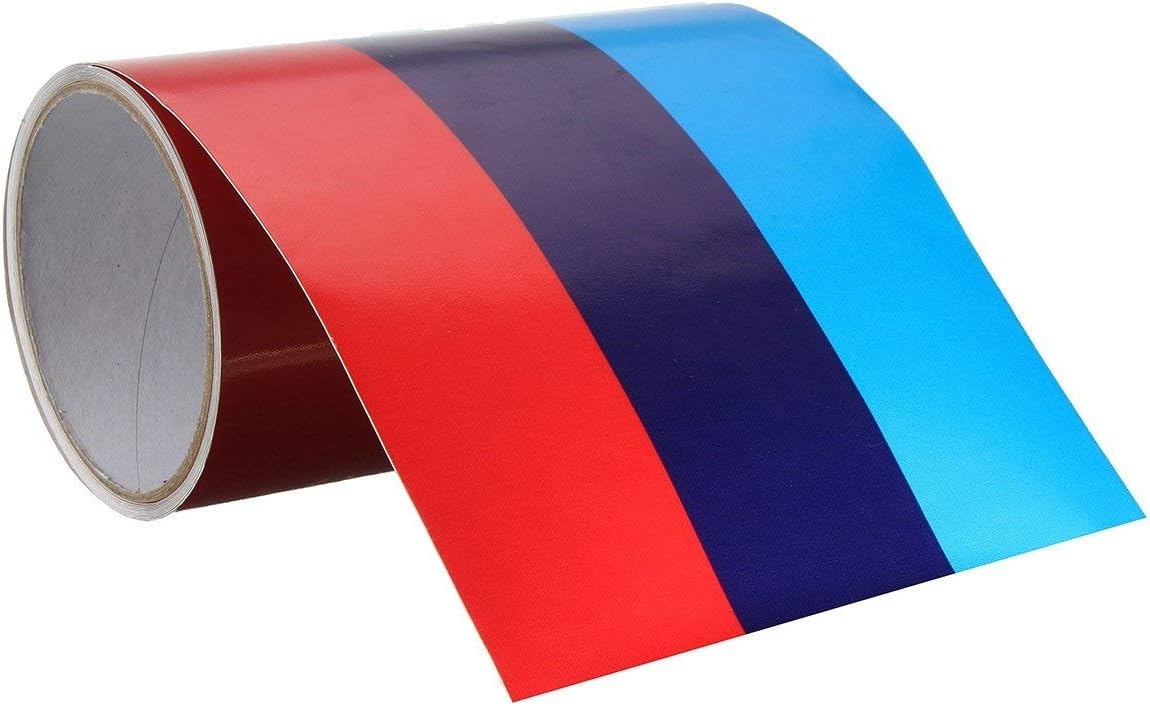 3 Meters M-Colored Stripe Car Hood Roof Sticker Vinyl Decal For BMW M M3 M5 M6 3/5/7 Series