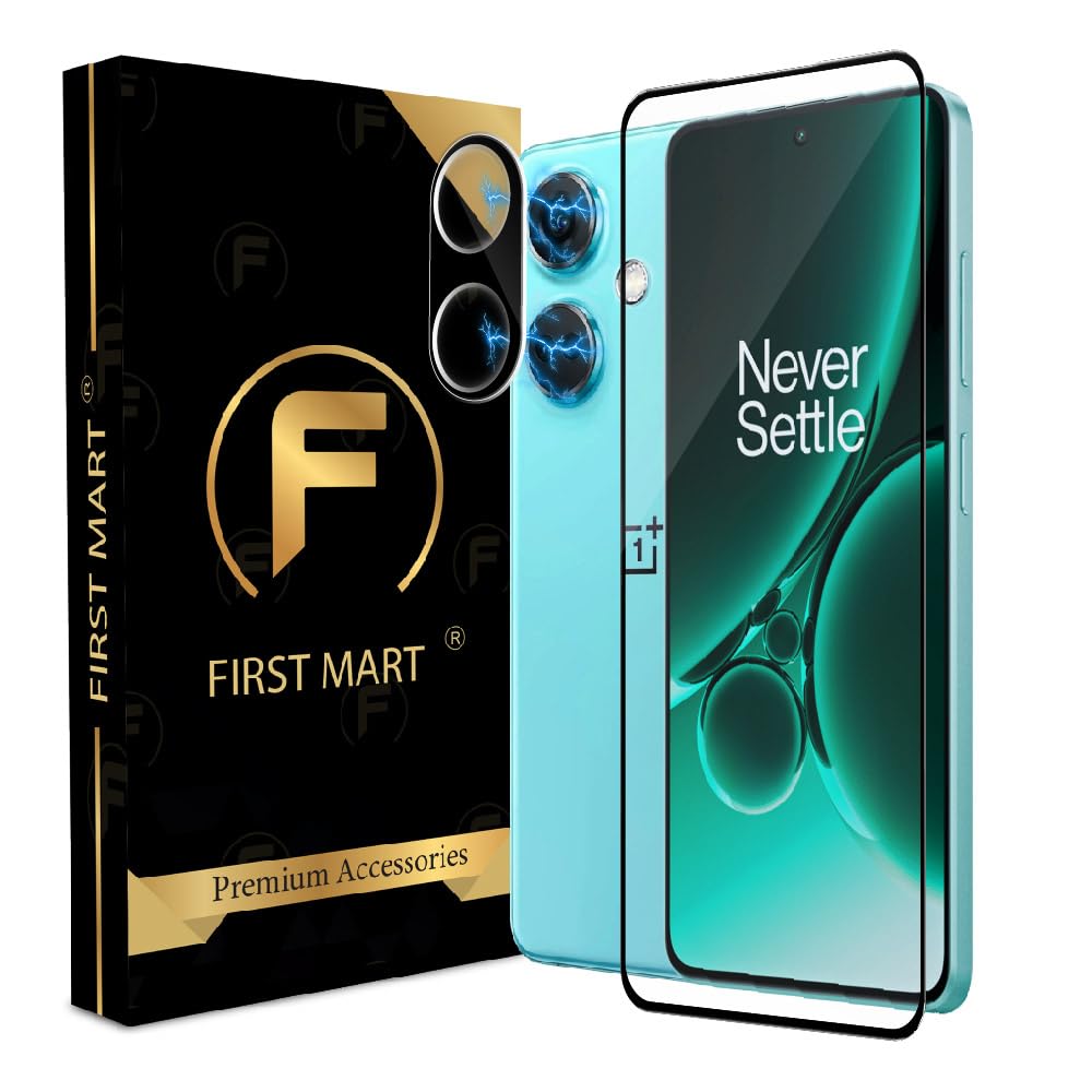 FIRST MART Tempered Glass and Camera Lens for OnePlus Nord CE 3 5G with Edge to Edge Screen Coverage and Easy Installation | Black (B0CJFVS5LW) Amazon Price History, Amazon Price Tracker