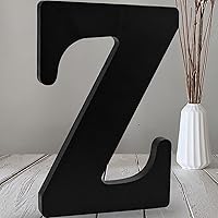 Vista 33 de AOCEAN Letras de madera negra de 12 pulgadas Letras de madera sin terminar para Halloween Letras decorativas de pie Rebanadas Tablero