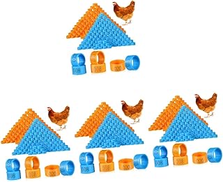 Ipetboom 800 Peças Anel De Tornozelo De Frango Roupas De Frango Para Galinhas Etiquetas De Frango Para Bebês Etiquetas De Suprimentos Para Frangos Faixas De Tornozelo De Frango Abs Fita De
