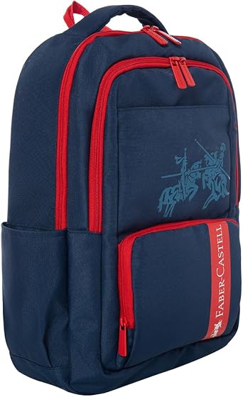 FABER-CASTELL Line Backpack Navy Blue/Red