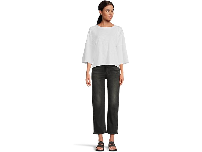 3/4 Sleeve Mix Media Tee - Image 4
