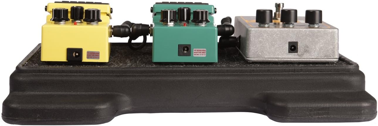 Gator G-MINI BONE Cases Rotationally Molded Polyethylene Guitar Pedal Board with Cinch Style Carry Bag; USA Made, 12.5" x 6" x 2", Black