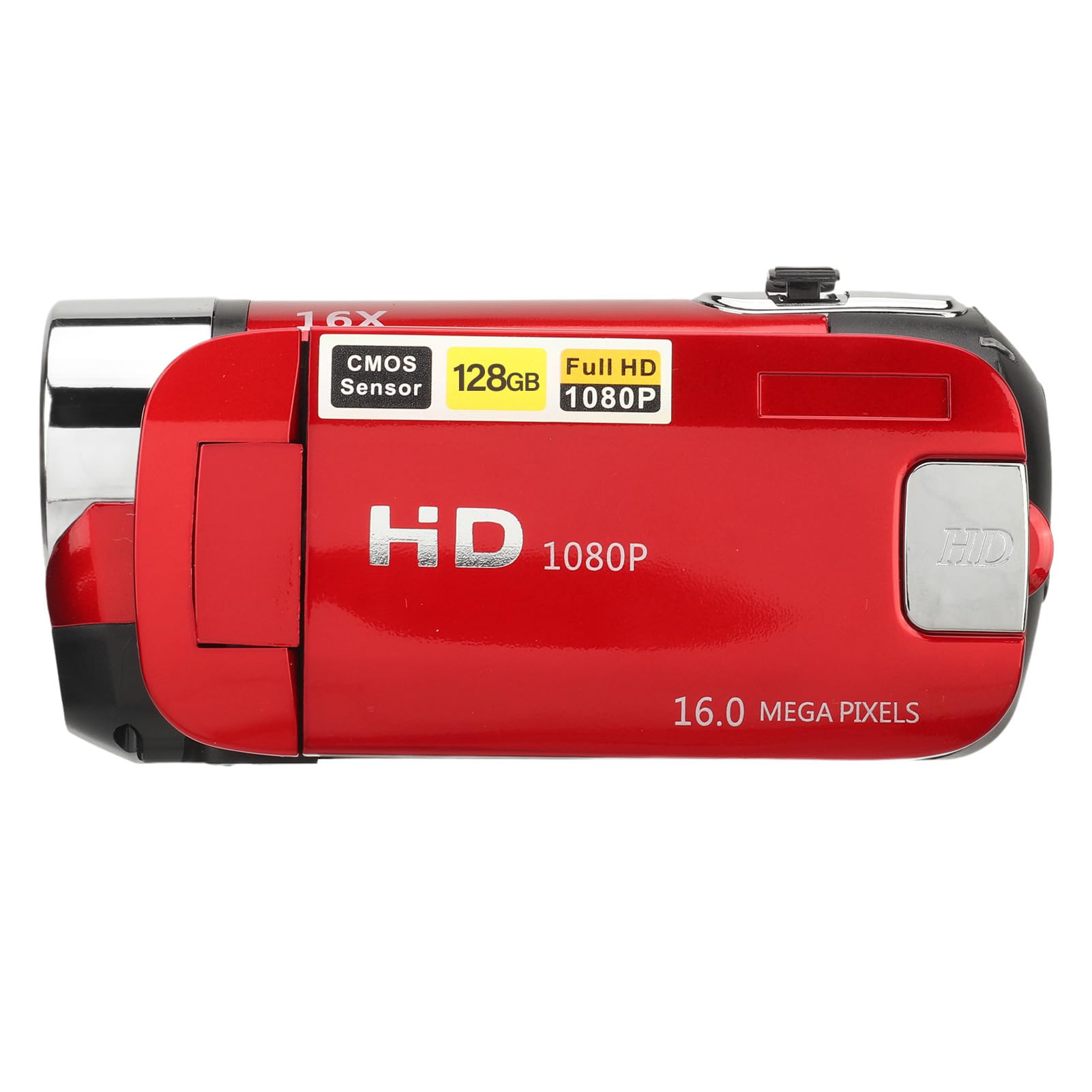 Camcorder Vintage D90 1080P Digital Camera 16MP with Rotatable 2.4 Inch Screen, 16X Zoom HD Video Recorder with Fill Light - Perfect for Travel, Weddings, and Baby Growth (Red)-image-40