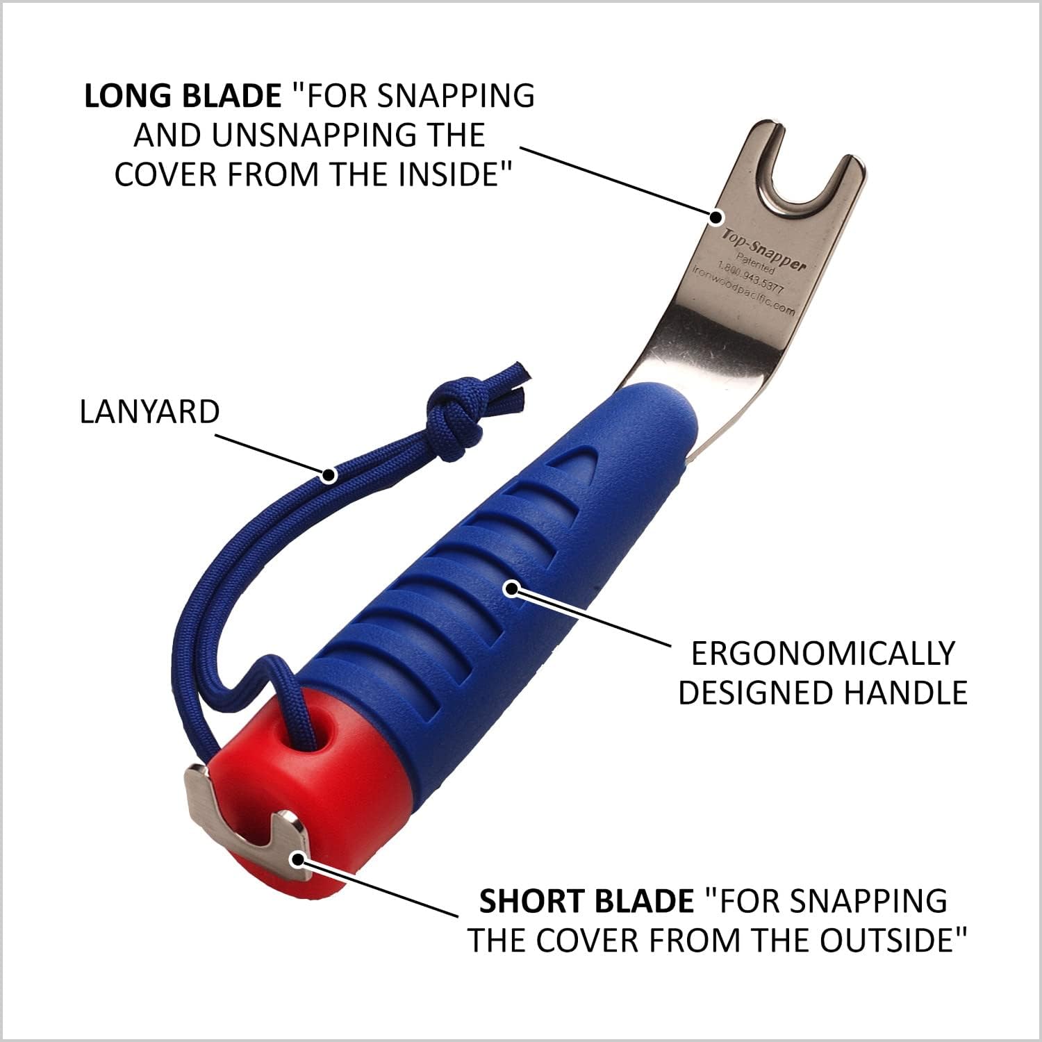 Ironwood Pacific Top-Snapper Tool for Boat Canvas Snaps : Sportinggoods : Sports & Outdoors