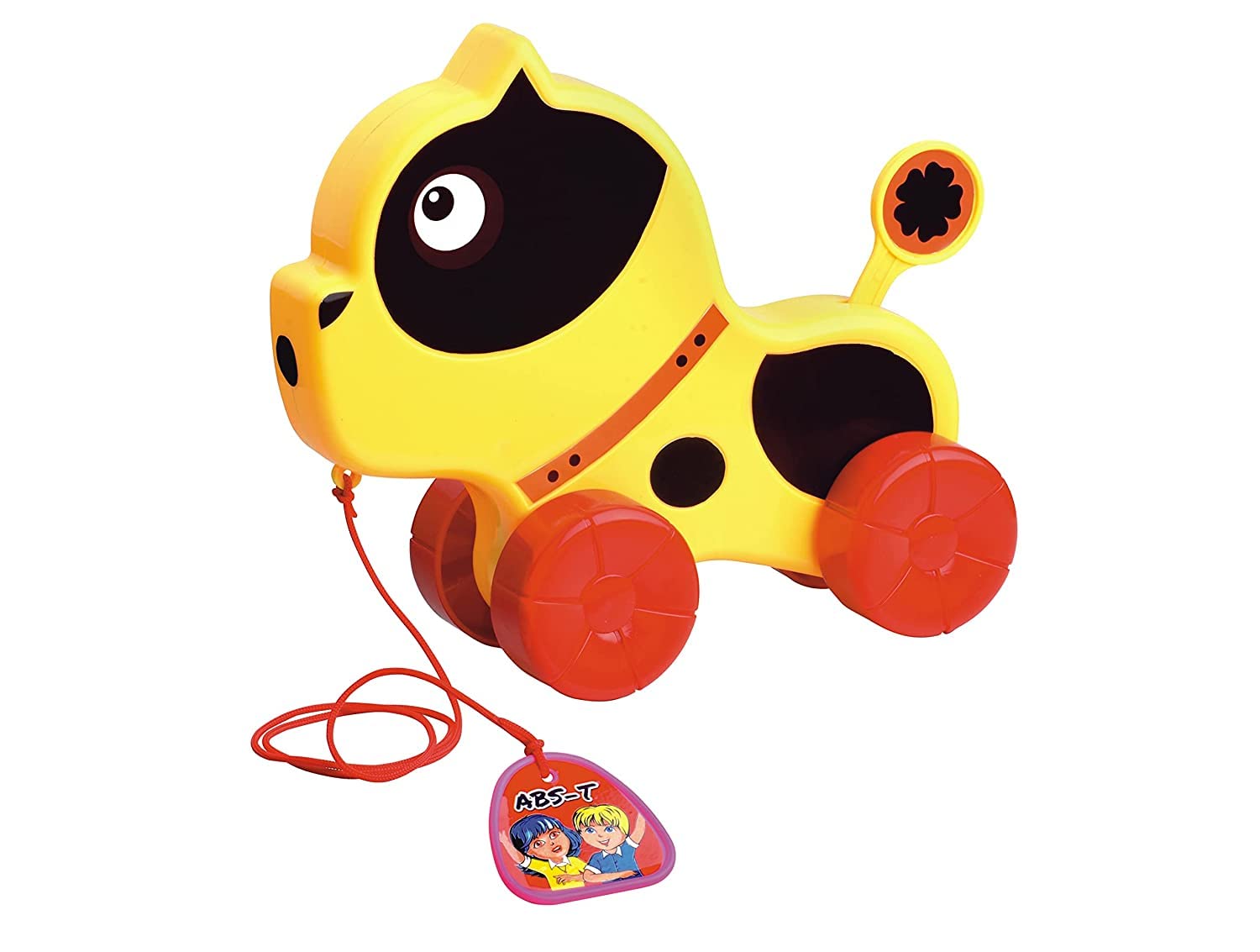 ramAAni's United Agencies Pull Along Pitbull Toy with Pull Rope. When Pitbul is Pulled. Toy for A Walk Pull 3