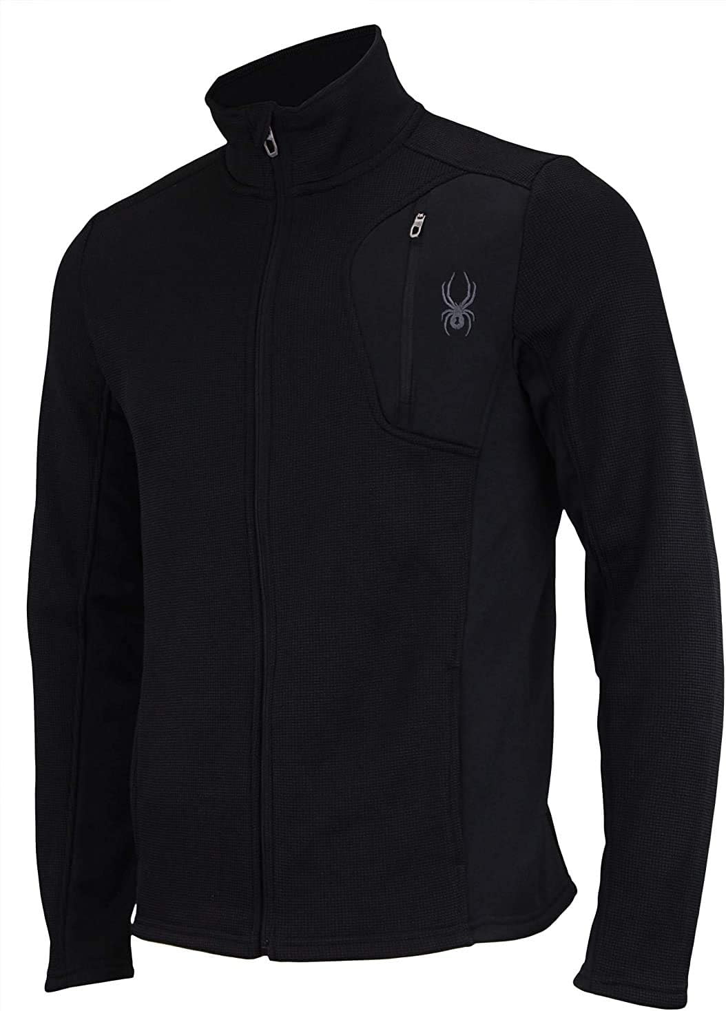 Spyder Men's Raider Full Zip Sweater, Black-F20 Medium