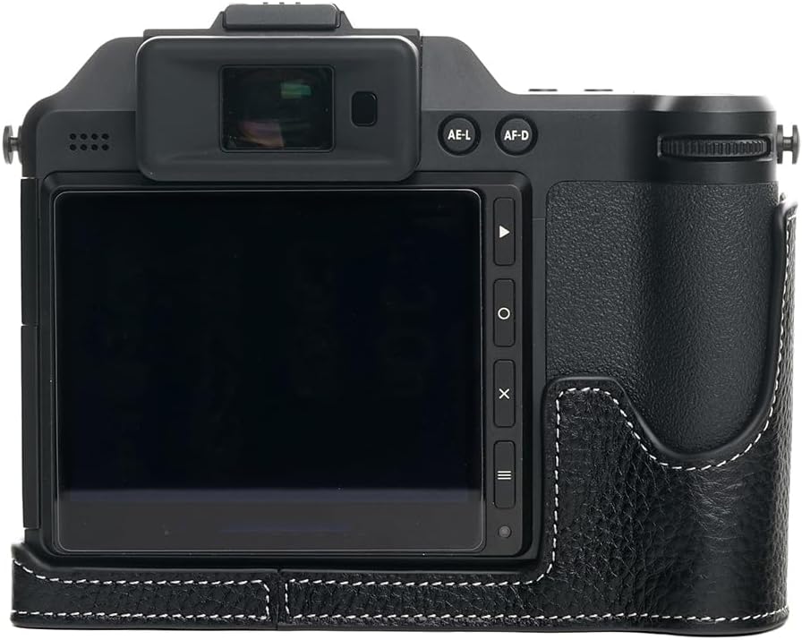 Handmade Genuine Real Leather Half Camera Case Bag Cover for Hasselblad X2D 100C Black Color