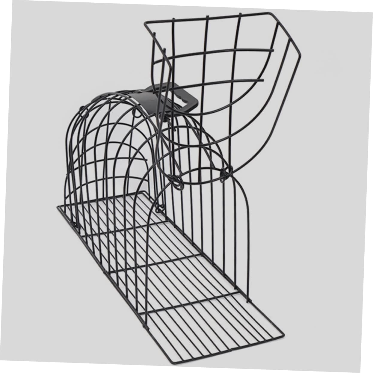 Scratch Cat Bath Cage Metal Pet Shower Cage for Cats and Dogs Convenient Grooming Holder for Easy Bathing and Nail Trimming Black