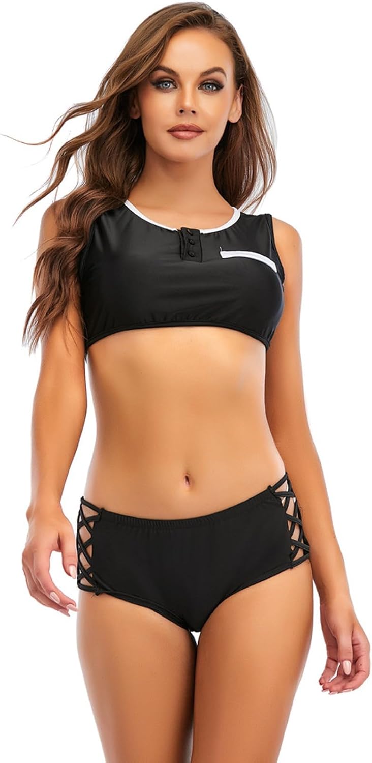 Women's Swimwear Cover Up Set Anime Cosplay Bikini Bathing Suit Tankini Sets Swimsuit Beachwear
