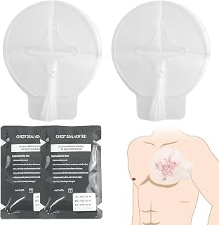 Vendaje de Trauma de Emergencia Vent Chest Seal, pack de 2 unidades
