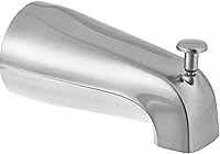 EZ-FLO 5-3/8" Slide-On Zinc Bath Tub Diverter Spout, Chrome Finish, Fits 1/2" Copper Pipe - Easy Install w/ Hex Wrench & Set Screw