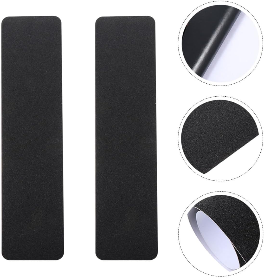 2pcs Black Pvc Non-slip Ladder Tape with Strong Stickiness, Anti-slip Floor Safety Strips for Swimming Pools and Outdoor Stairs