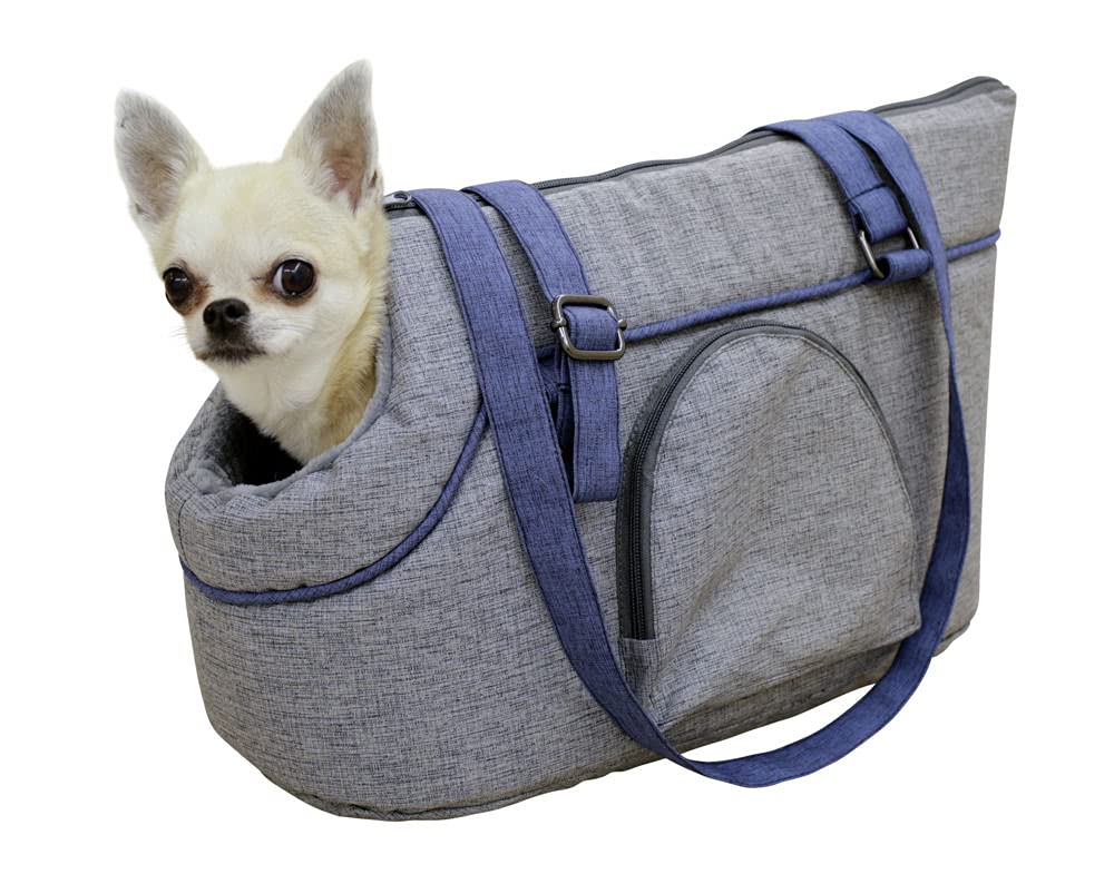 Kerbl Pet Tragetasche Marie, grau/blau 46x23x25cm